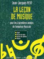 Leçon de musique 1ère et 2ème années, Formation musicale