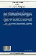 La littérature belge de langue française