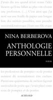 Anthologie personnelle 1921-1983