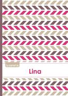 Le carnet de Lina - Lignes, 96p, A5 - Motifs Violet Gris Taupe