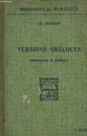 VERSIONS GRECQUES COMMENTEES ET TRADUITES