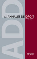 Les Annales de droit, n° 15 / 2021