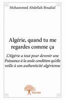 Algérie, quand tu me regardes comme ça, L’Algérie a tout pour devenir une Puissance à la seule condition qu’elle veille à son authenticité algérienne