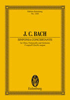 Sinfonia concertante Fa majeur, oboe, cello and orchestra. Partition d'étude.