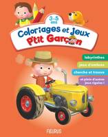 Grand livre de jeux P'tit Garçon Coloriages et jeux P'tit garçon (orange)