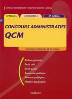 Concours administratifs, catégorie A, concours internes et externes, QCM
