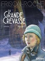 Chamonix, La grande crevasse, d'après l'oeuvre de Roger Frison-Roche