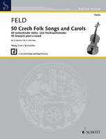 50 Czech Folk Songs and Carols, 2 violins. Partition d'exécution.