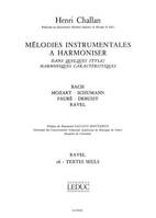 Melodies Instrumentales A Harmoniser Volume 16, Ravel