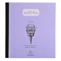 Carnet de recettes de cuisine 21x19cm 80 pages -