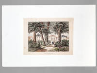 Château Langoa (Saint-Julien-Médoc) à M. Nathaniel Barton [ Gravure originale en couleurs ]