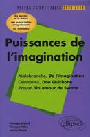 Puissances de l'imagination : Malebranche, De l'imagination,  Cervantès, Don Quichotte,  Proust, Un amour de Swann, Cervantès, Malebranche, Proust