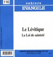 CE-116. Le Lévitique, la Loi de Sainteté