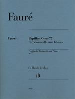 Papillon opus 77, Pour violoncelle et piano