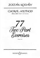 Choral Method, 77 Two-Part Exercises. Vol. 5. children's choir.