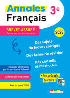 Annales Brevet Français 3e 2025