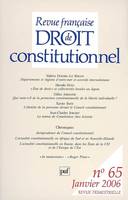 Revue française de droit constitutionnel 2006...