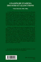 Discours et allocutions, Volume III, 1981-1986, Gnassingbé Eyadema (Volume III), Discours et allocutions (1981-1986)