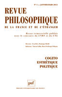 Revue philosophique 2015 tome 140 - n° 1, Cogito, esthétique, politique