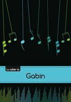 Le carnet de Gabin - Musique, 48p, A5