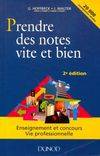 Prendre des notes vite et bien : Enseignement et concours vie professionnelle