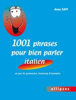 1001 phrases pour bien parler italien • un peu de grammaire, beaucoup d'exemples, Livre