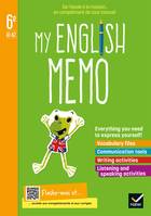 My English Memo - Anglais 6e- Éd. 2021 - Cahier élève