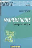 Mathématiques, Topologie et Analyse, 50 % cours + 50 % exos