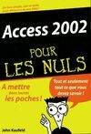 Access 2002 pour les nuls