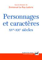 Personnages et caracteres quinzieme vingtieme siecle, XVe-XXe siècles