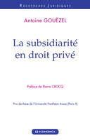 La subsidiarité en droit privé