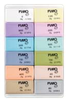 Fimo® soft Colour Pack - Set 12 1/2 pains pâte à modeler 25g couleurs pastel assorties (0, 105, 20, 205, 305, 405, 43, 505, 605, 70, 80, 87)