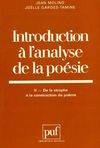 Introduction à l'analyse de la poésie ., 2, De la strophe à la construction du poème, Introduction a l'analyse poesie t.2