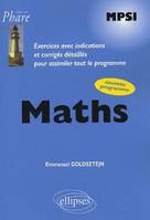 Mathématiques MPSI - Exercices corrigés, MPSI