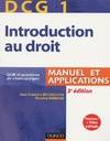 DCG, 1, Introduction au droit, manuel et applications