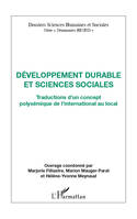 Développement durable et sciences sociales, Traductions d'un concept polysémique de l'international au local