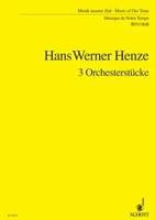 3 Pieces for Orchestra, based on a piano music by Karl Amadeus Hartmann. orchestra. Partition d'étude.