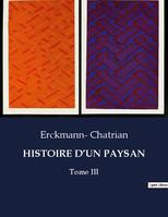 HISTOIRE D'UN PAYSAN, Tome III