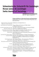 Revue suisse de sociologie, vol. 39, Issue 2/2013, Change and Reforms in Educational Systems and Organizations