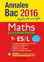 Annales 2016 Maths T ES L