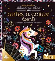 Licornes / cartes à gratter : 4 tableaux à gratter et à découvrir !