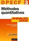 DECF, annales 2006, 3, Méthodes quantitatives, DPECF 3