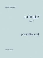 Sonate Op.7 pour alto seul