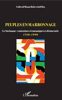 Peuples en marronnage, Le Suriname : contraintes économiques et démocratie 1760-1990