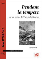 Pendant la tempête (conducteur A4), sur un poème de Théophile Gautier