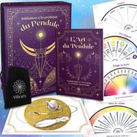 COFFRET D'INITIATION AU PENDULE DIVINATOIRE : PLANCHES DE RADIESTHESIE + 1 LIVRE + PACK PENDULE, COFFRET ART DU PENDULE