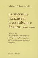 La littérature française et la connaissance de Dieu, 3