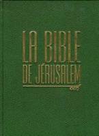 Bible de Jérusalem - Cuir vert bouteille