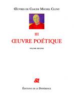 Oeuvres de Claude Michel Cluny., Volume second, Oeuvre poétique - Tome 2