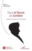 Sous le fleuve de lumière, Joseph joubert, de mémoire